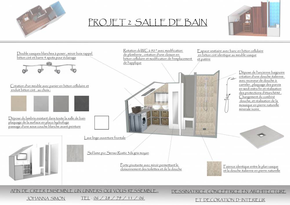 projet 3D cuisine et salle de bain Nantes