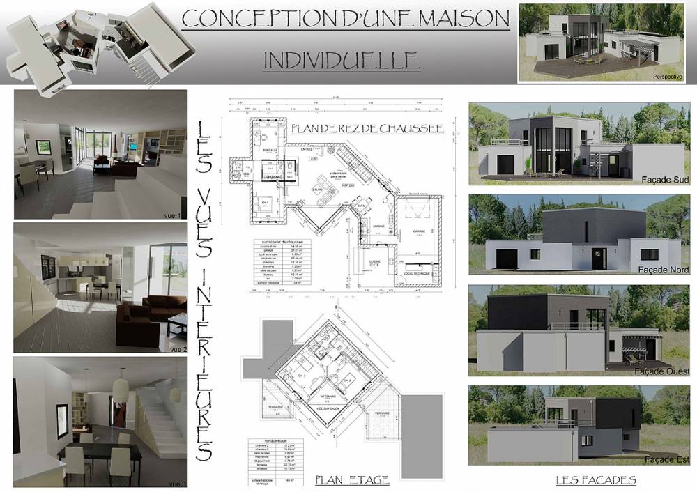 Conception plan de maison  Pontchâteau ( 44 )