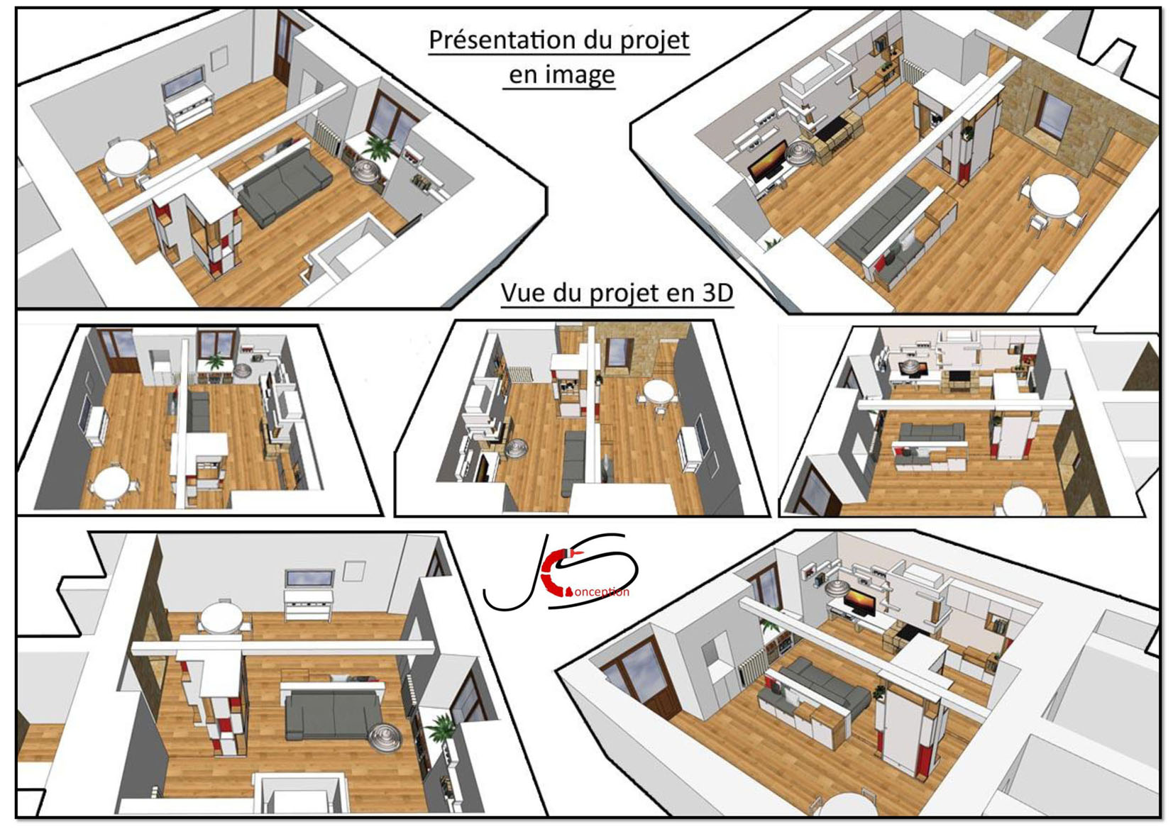 vue aménagement 3 D